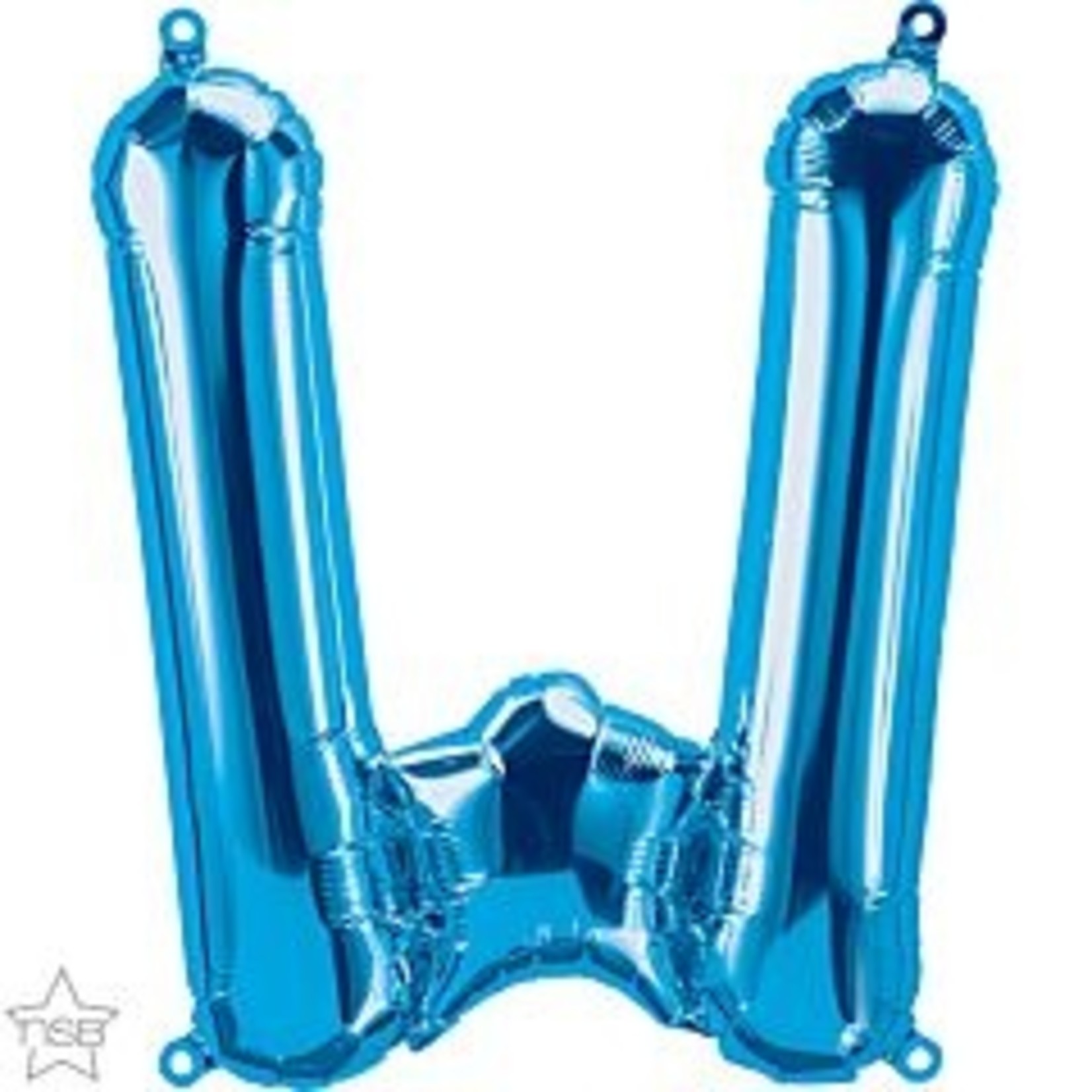 16" Letter W Blue