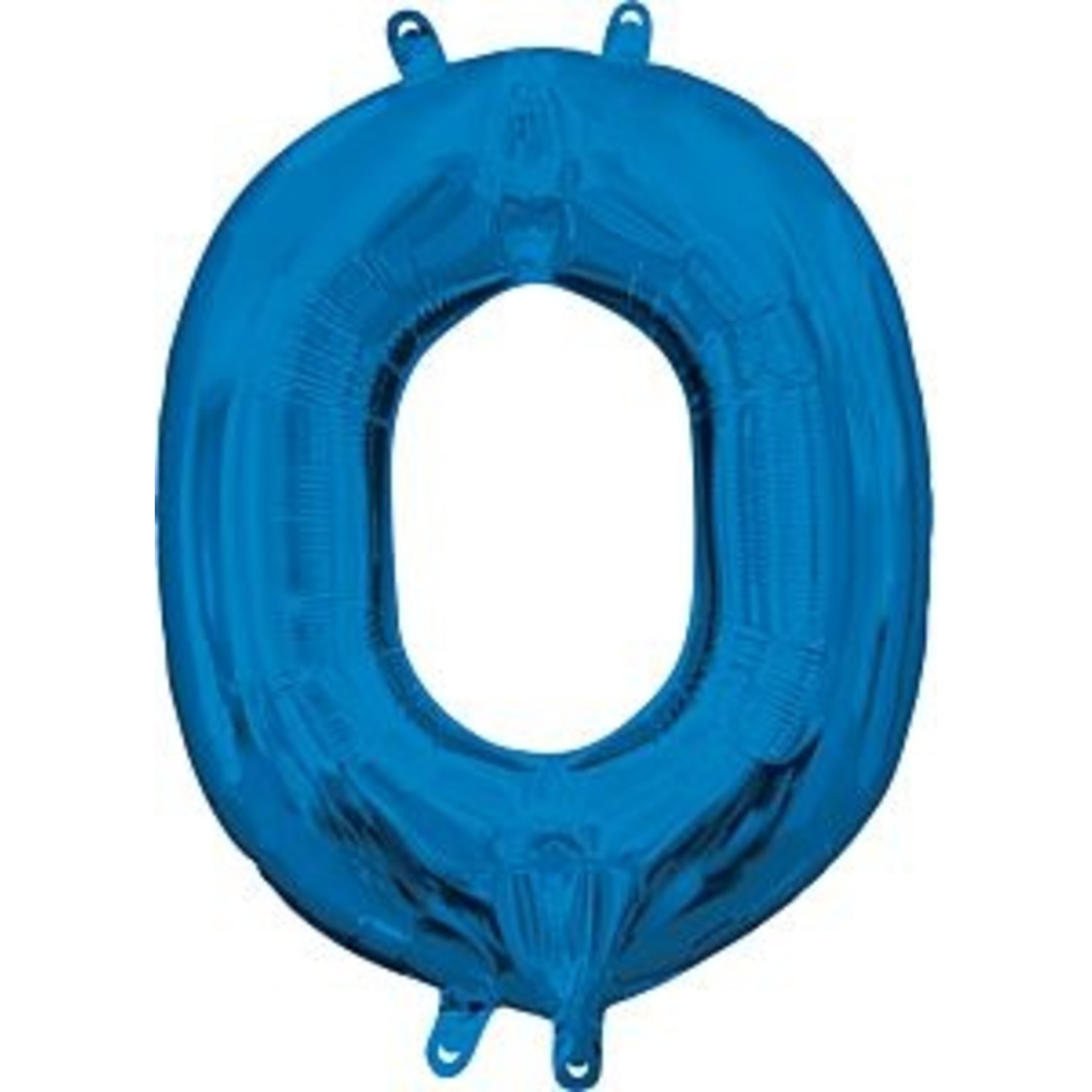 16" Number 0 Blue