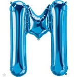 16" Letter M Blue