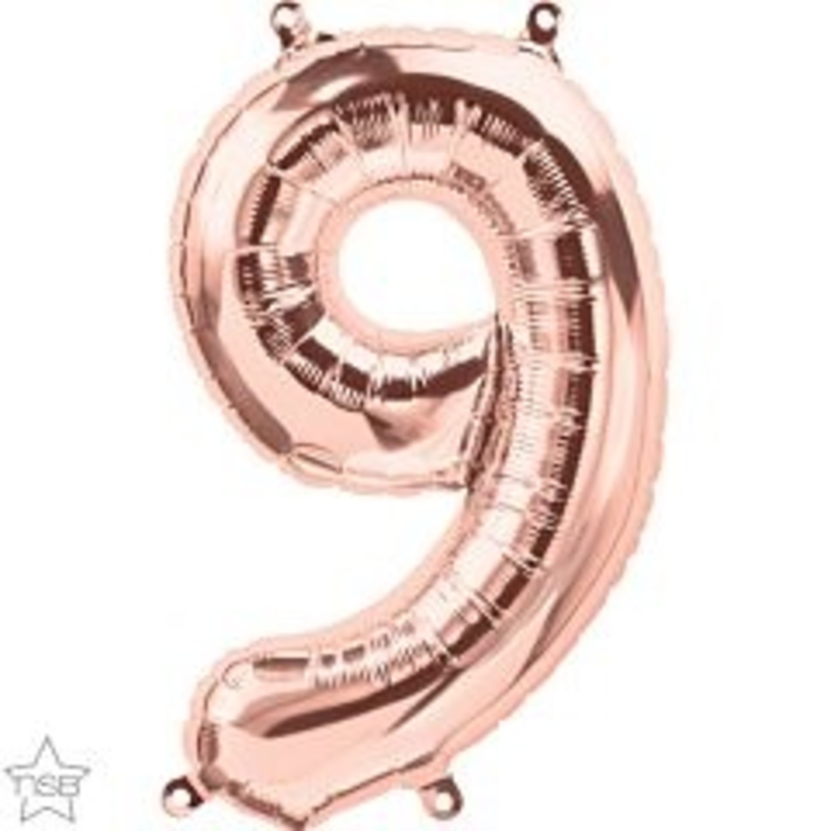 16" Number 9 Rose Gold
