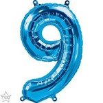 16" Number 9 Blue