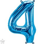 16" Number 4 Blue