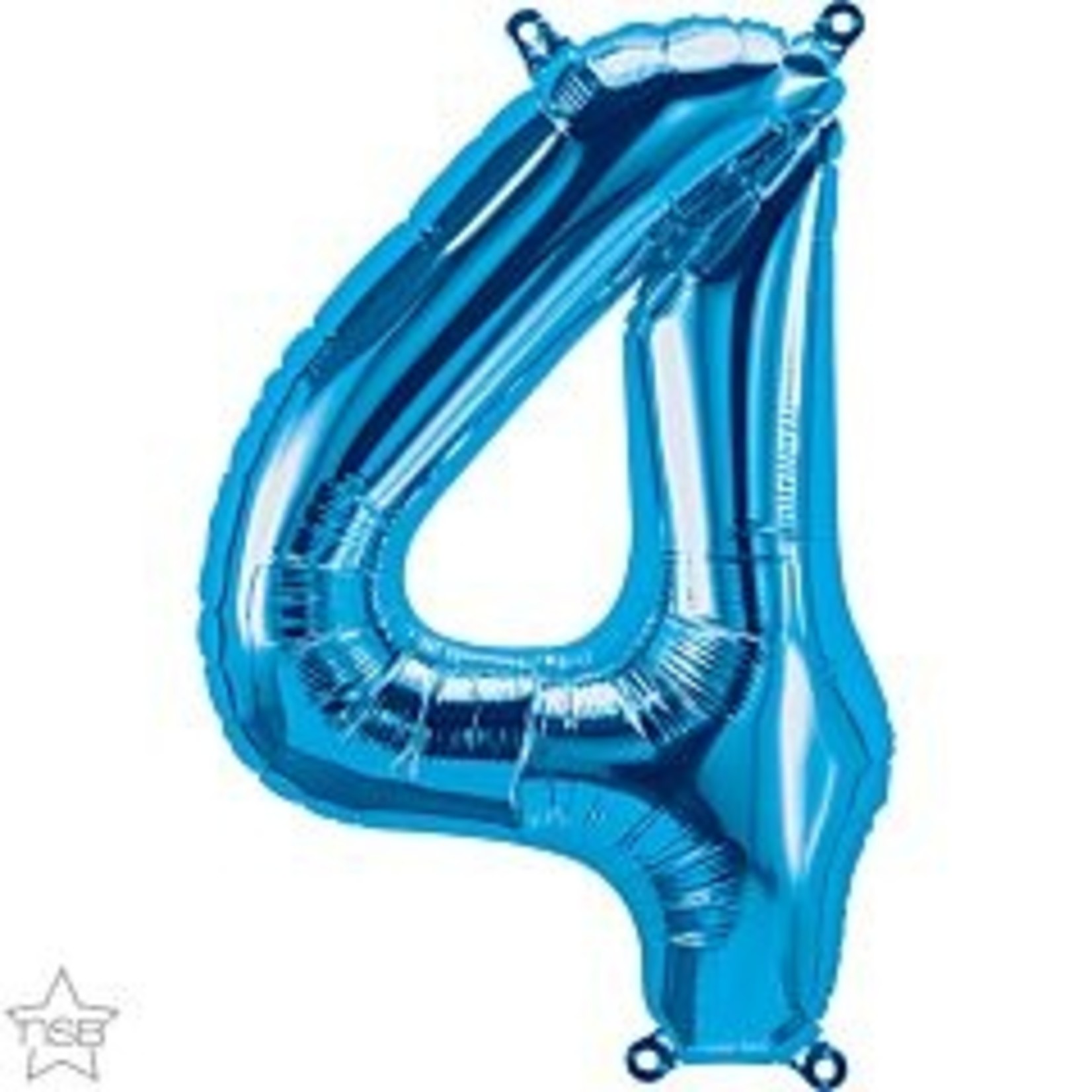 16" Number 4 Blue