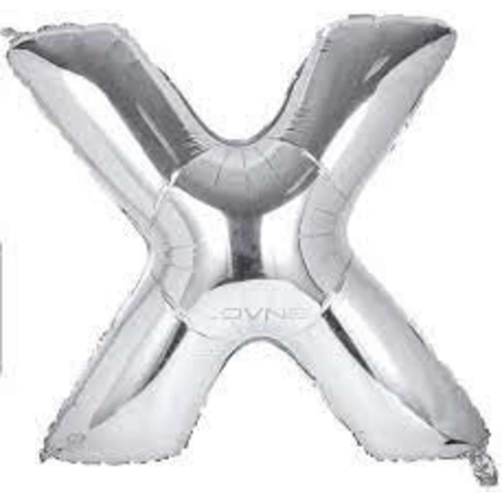 40" Letter X Silver