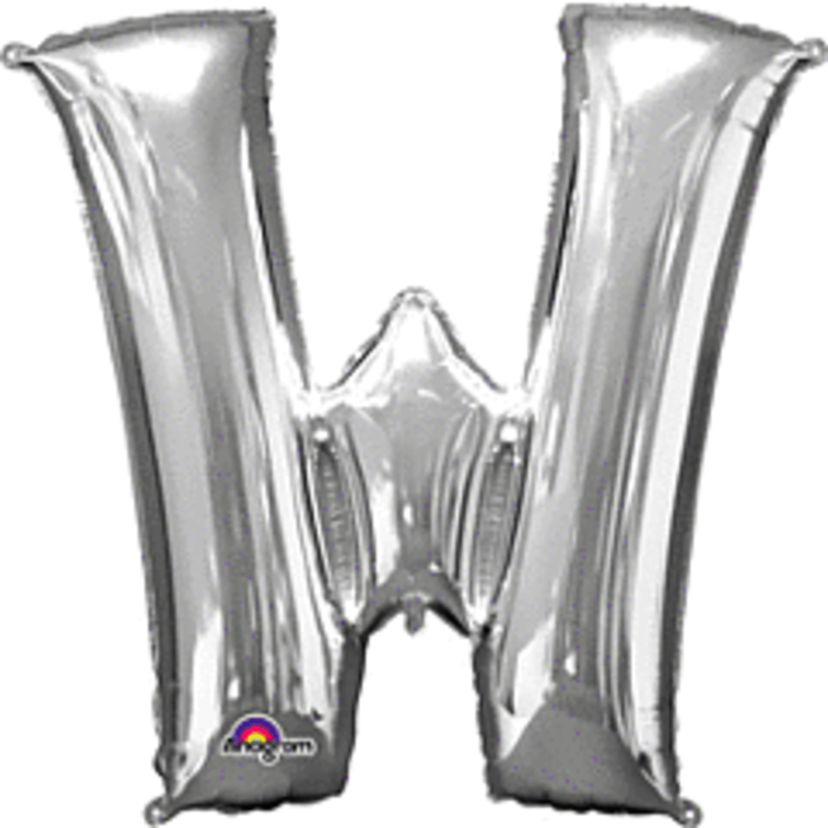33" Letter W Silver