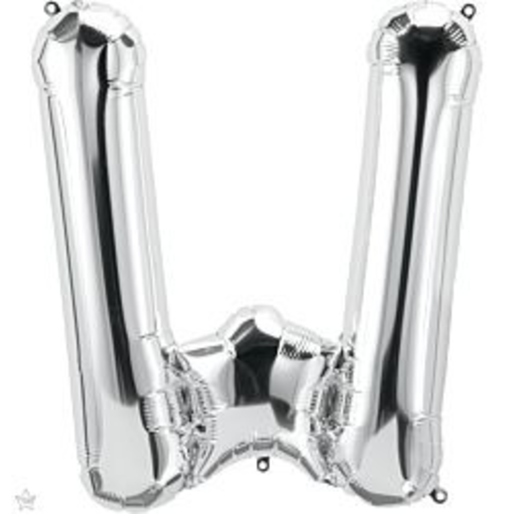 34" Letter W Silver
