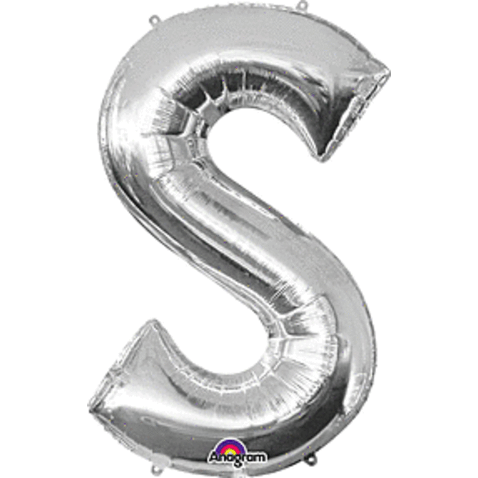 34" Letter S Silver