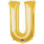 33" Letter U Gold