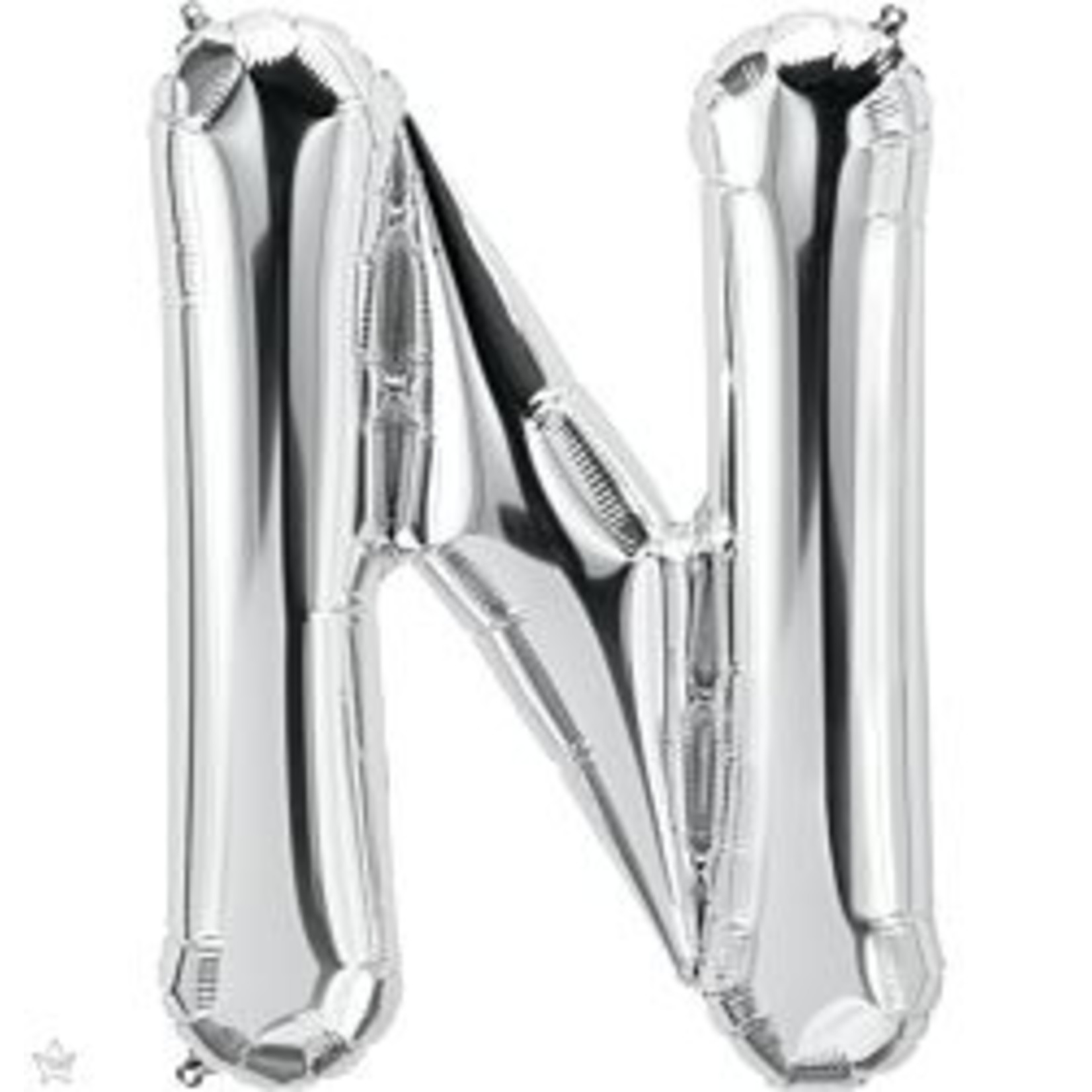 34" Letter N Silver