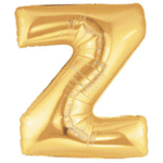 40" Letter Z Gold