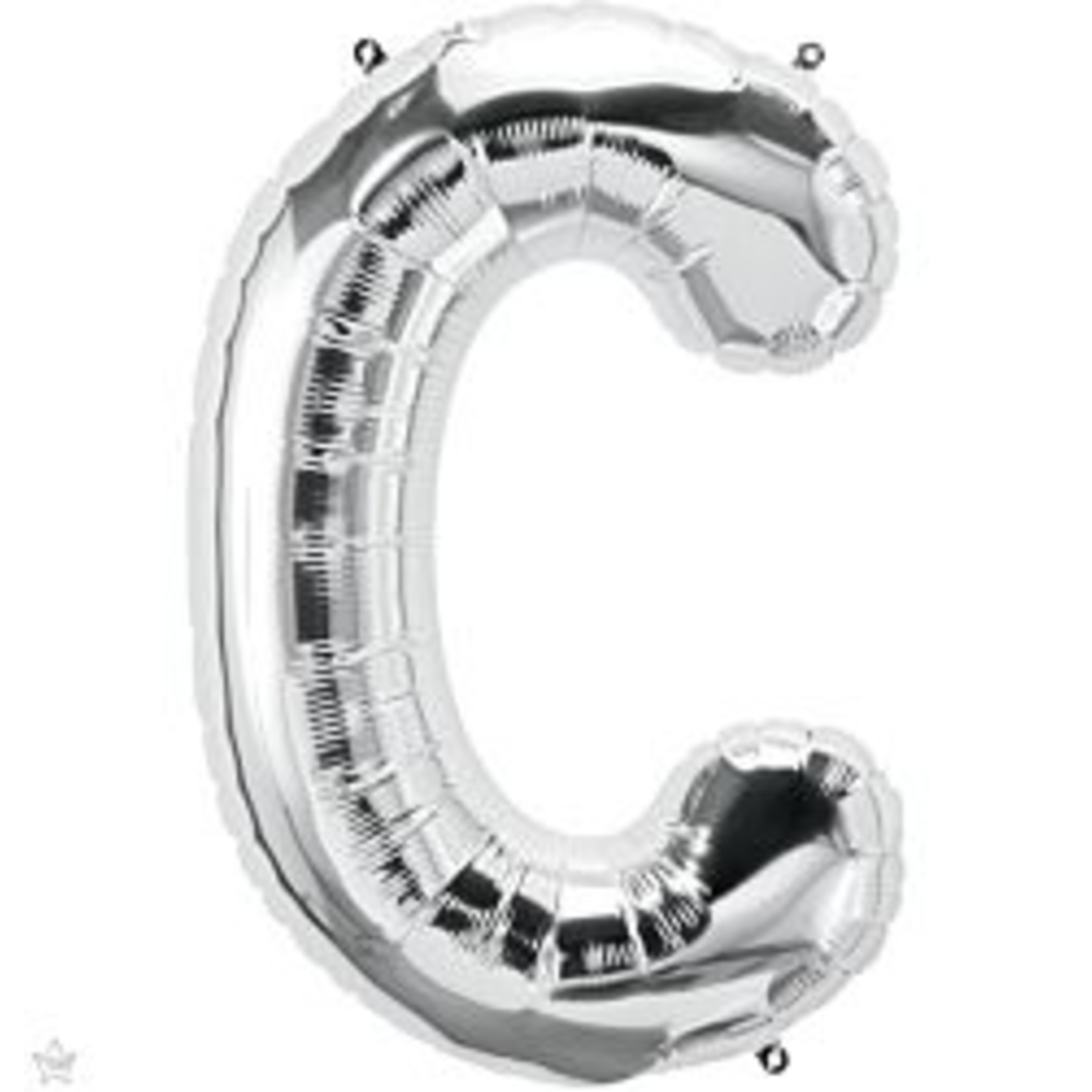34" Letter C Silver