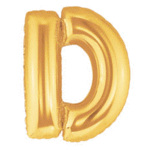 40" Letter D Gold