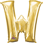 33" Letter W Gold