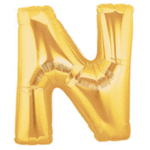 40" Letter N Gold