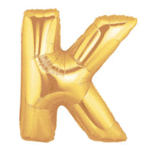 40" Letter K Gold