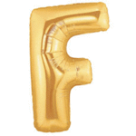 40" Letter F Gold