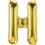 34" Letter H Gold