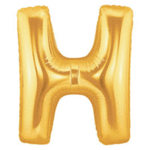 40" Letter H Gold