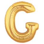 40" Letter G Gold