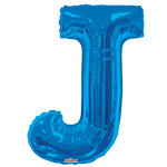 34" Letter J Blue