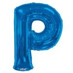 34" Letter P Blue