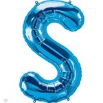 34" Letter S Blue