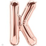 34" Letter K Rose Gold