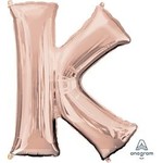 33" Letter K Rose Gold