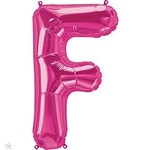 34" Letter F Magenta