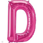 34" Letter D Magenta