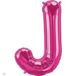 34" Letter J Magenta