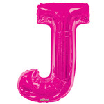 34" Letter J Magenta