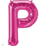 34" Letter P Magenta