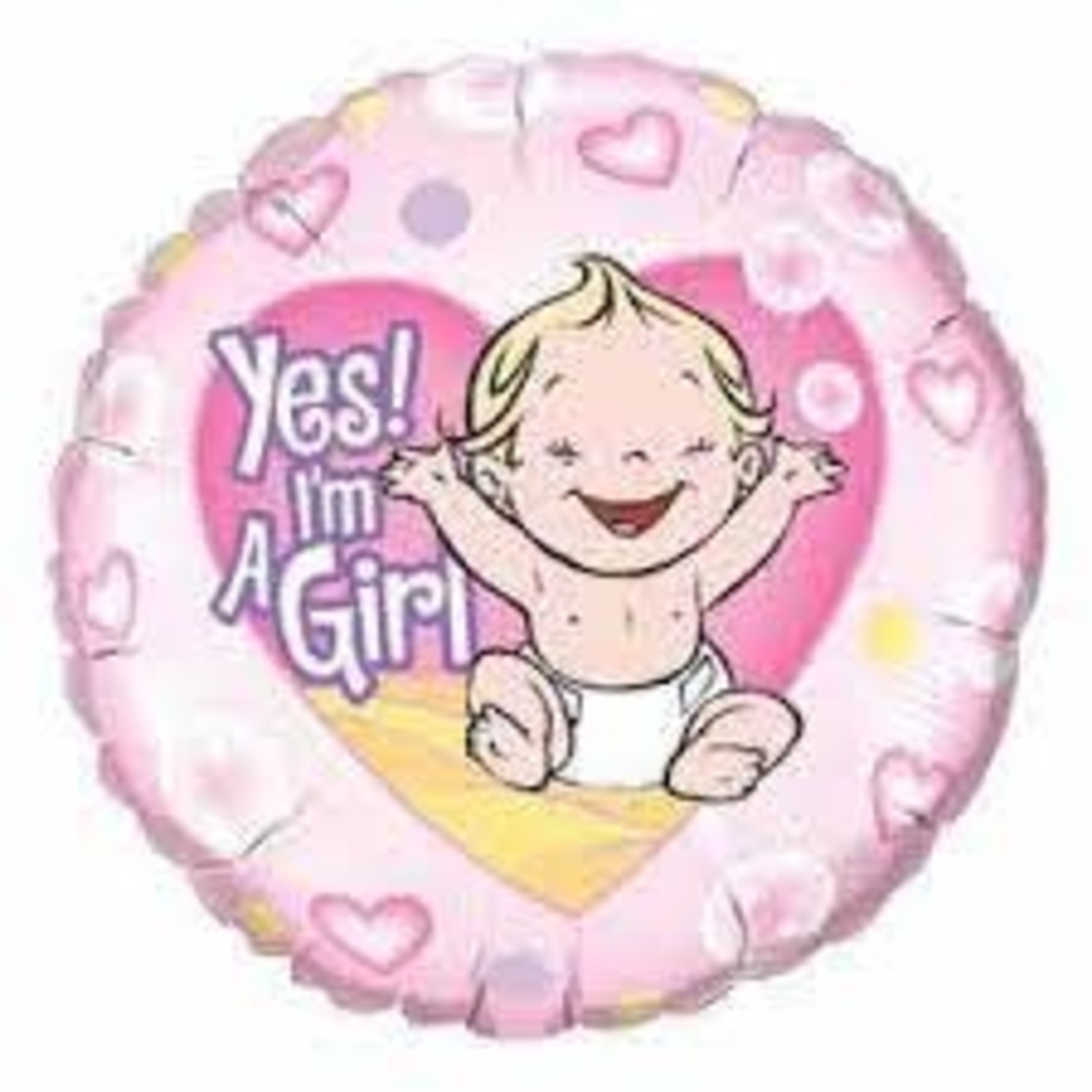 18" 'Yes! I'm a girl' Round