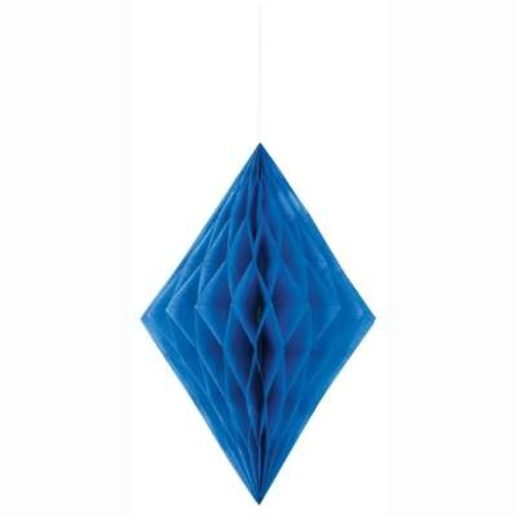 Royal Blue Diamond Tissue Paper Decoration