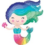 30" Colorful Mermaid Shape