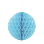 Light Blue Honeycomb Ball 8"