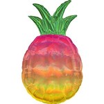 31" Iridescent Pineapple Holographic Shape
