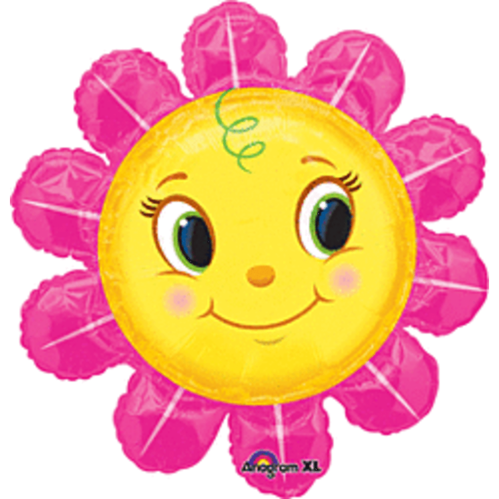 29" Smiley Pink Flower