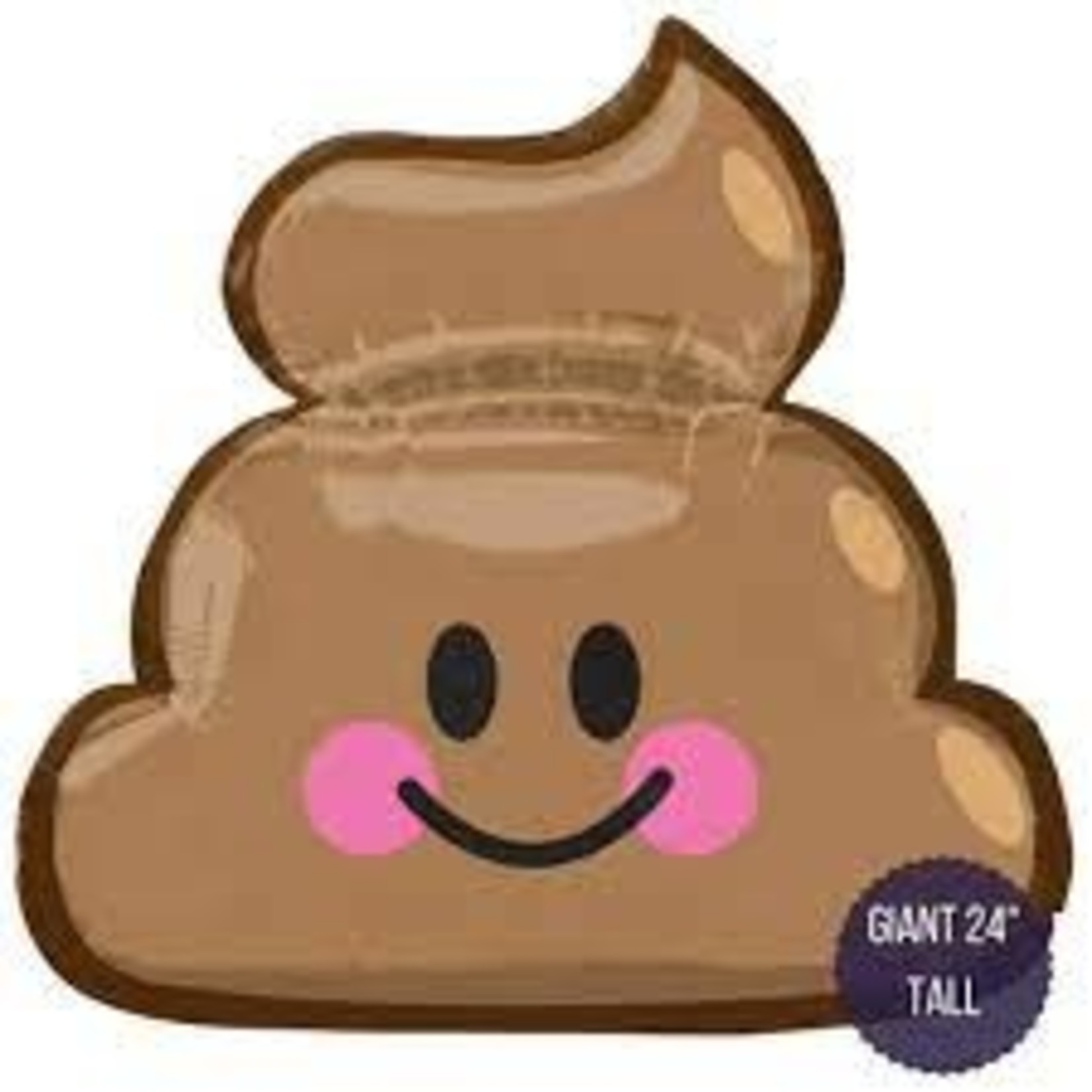 25" Emoticon Poop Shape