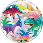 22" Colorful Dinorsaurs Bubble Balloon