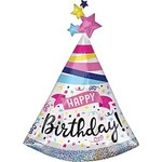 36" Happy Birthday Sparkle Banner Shape