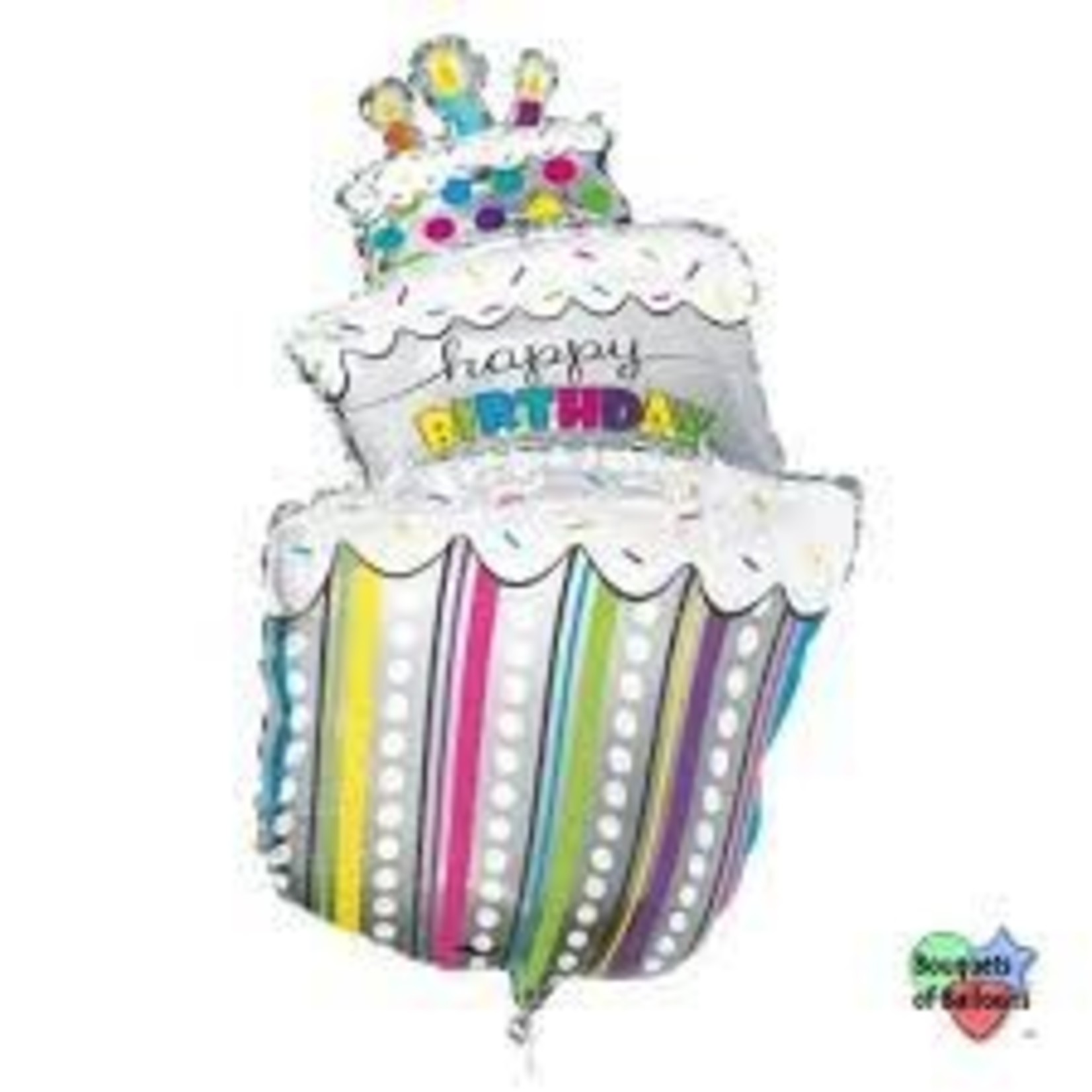40" Polka Dot Birthday Cake Shape