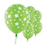 12" Balloon Stars Latex Kiwi