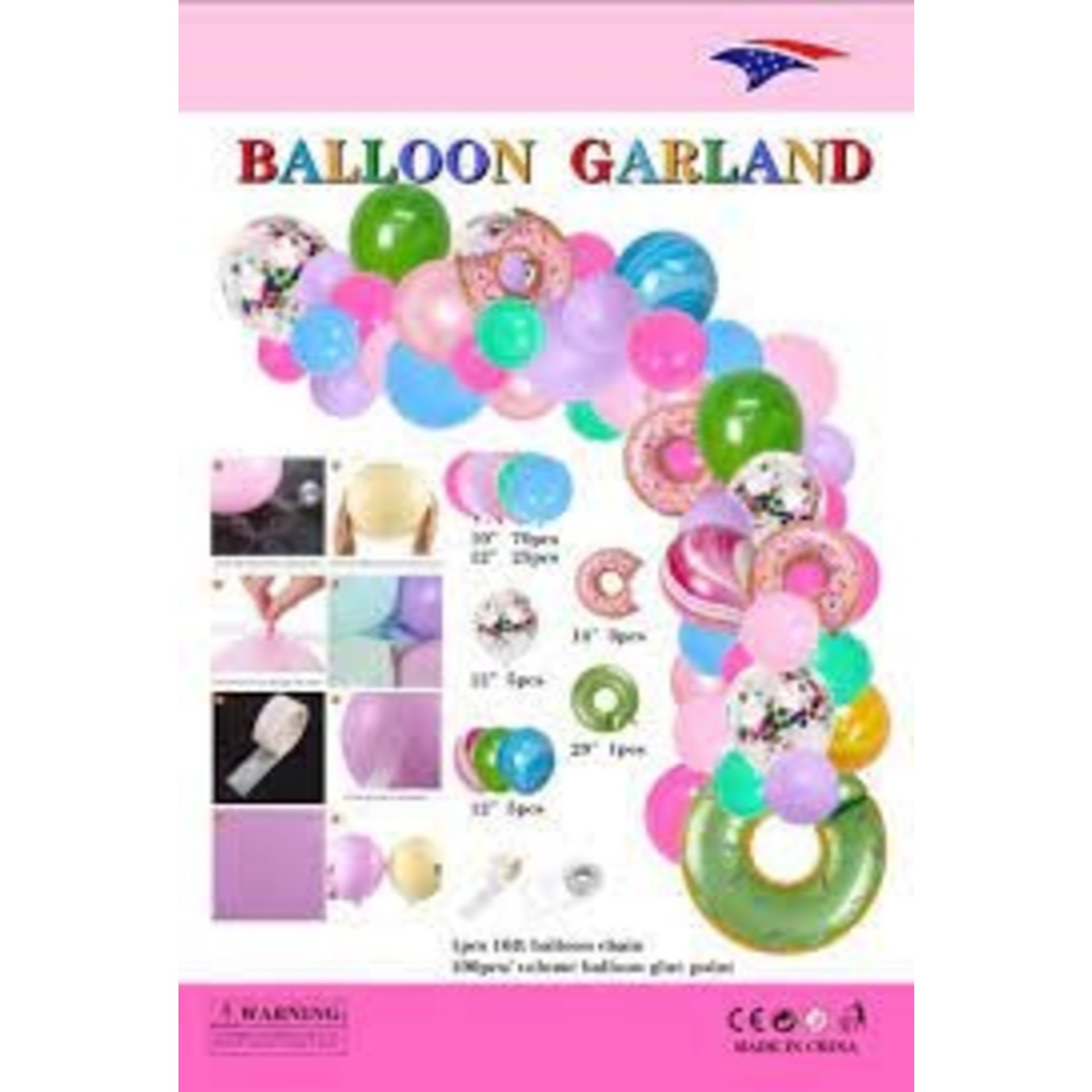 Donut Themed Balloon Garland