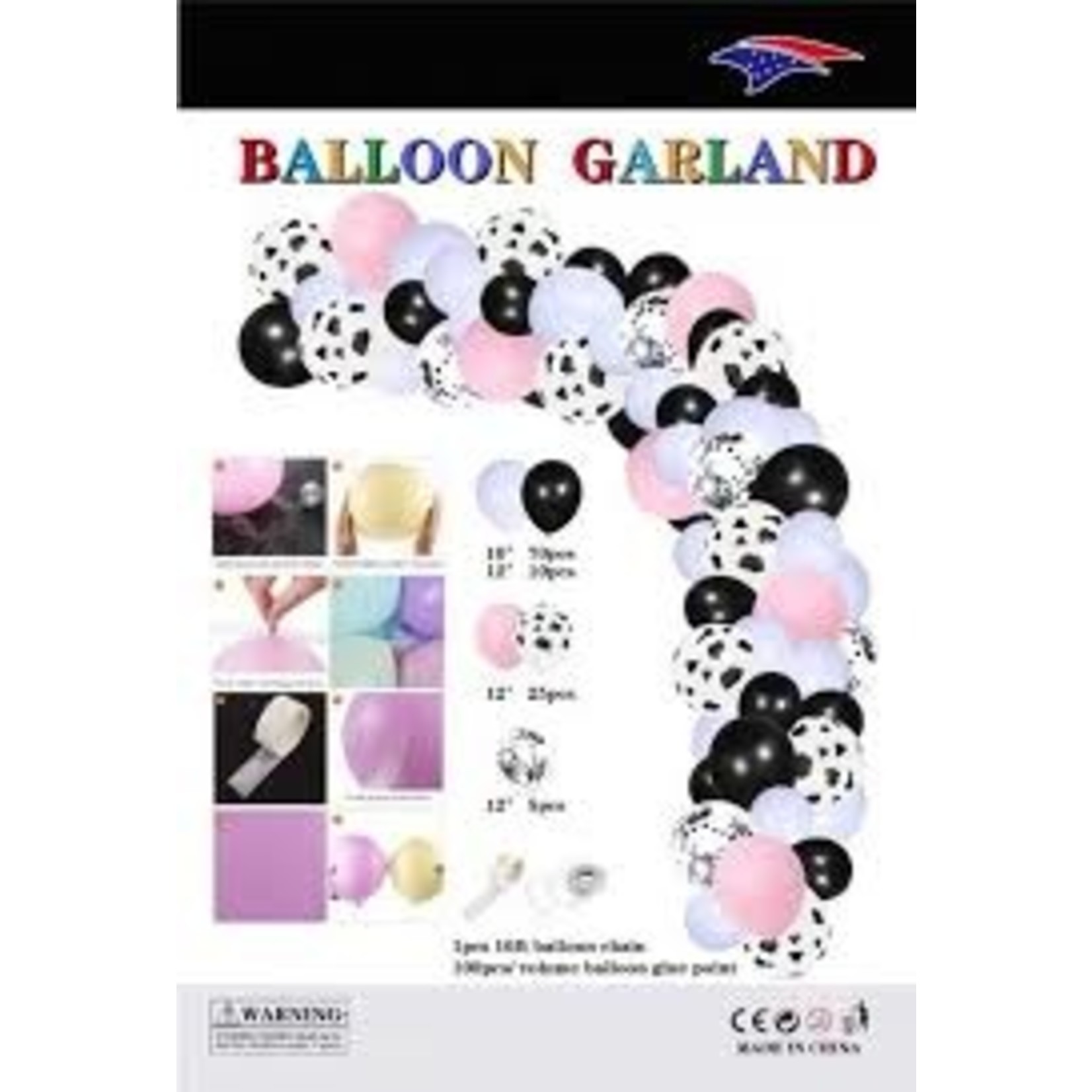 Cow Themed Balloon Garland