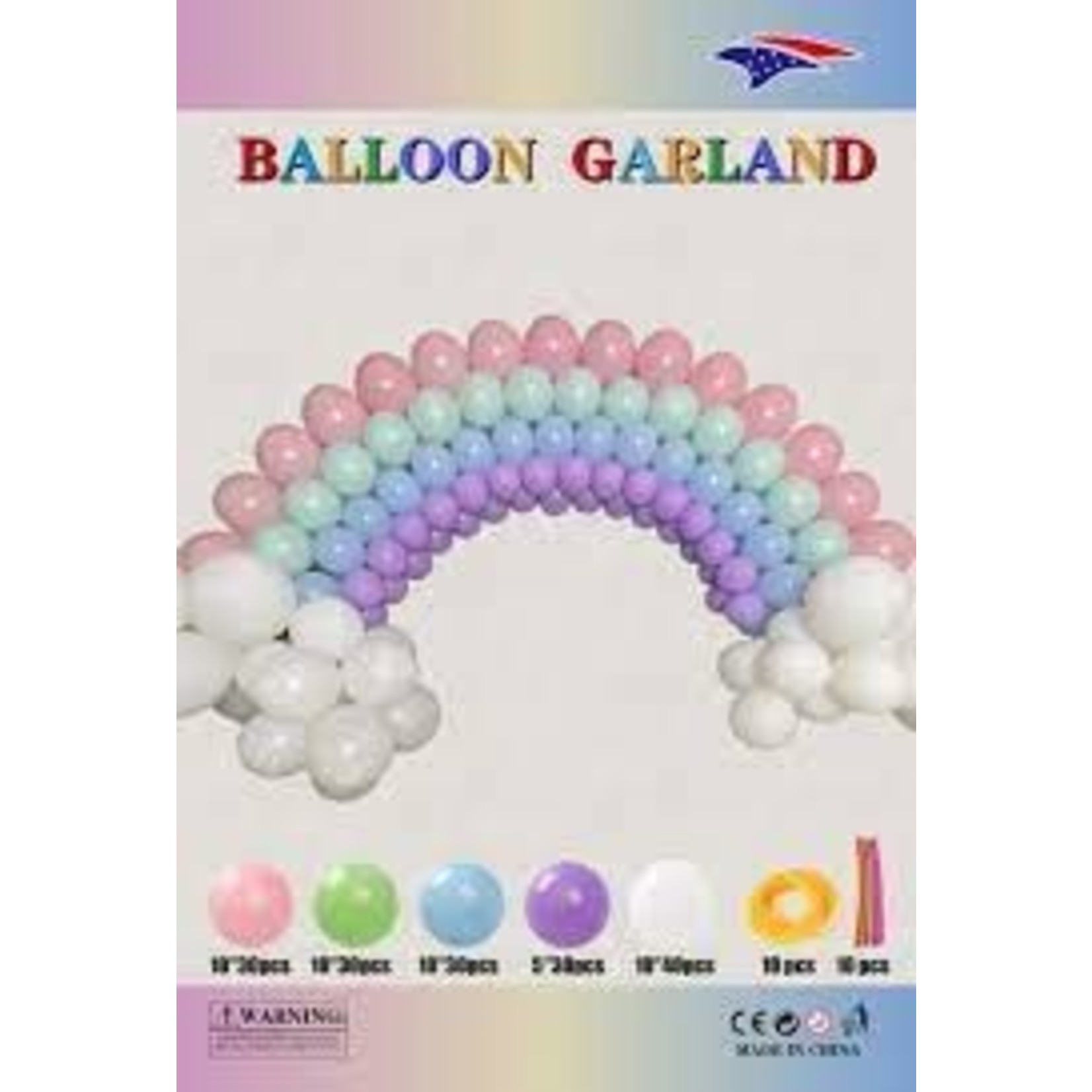 Rainbow Cloud Balloon Garland