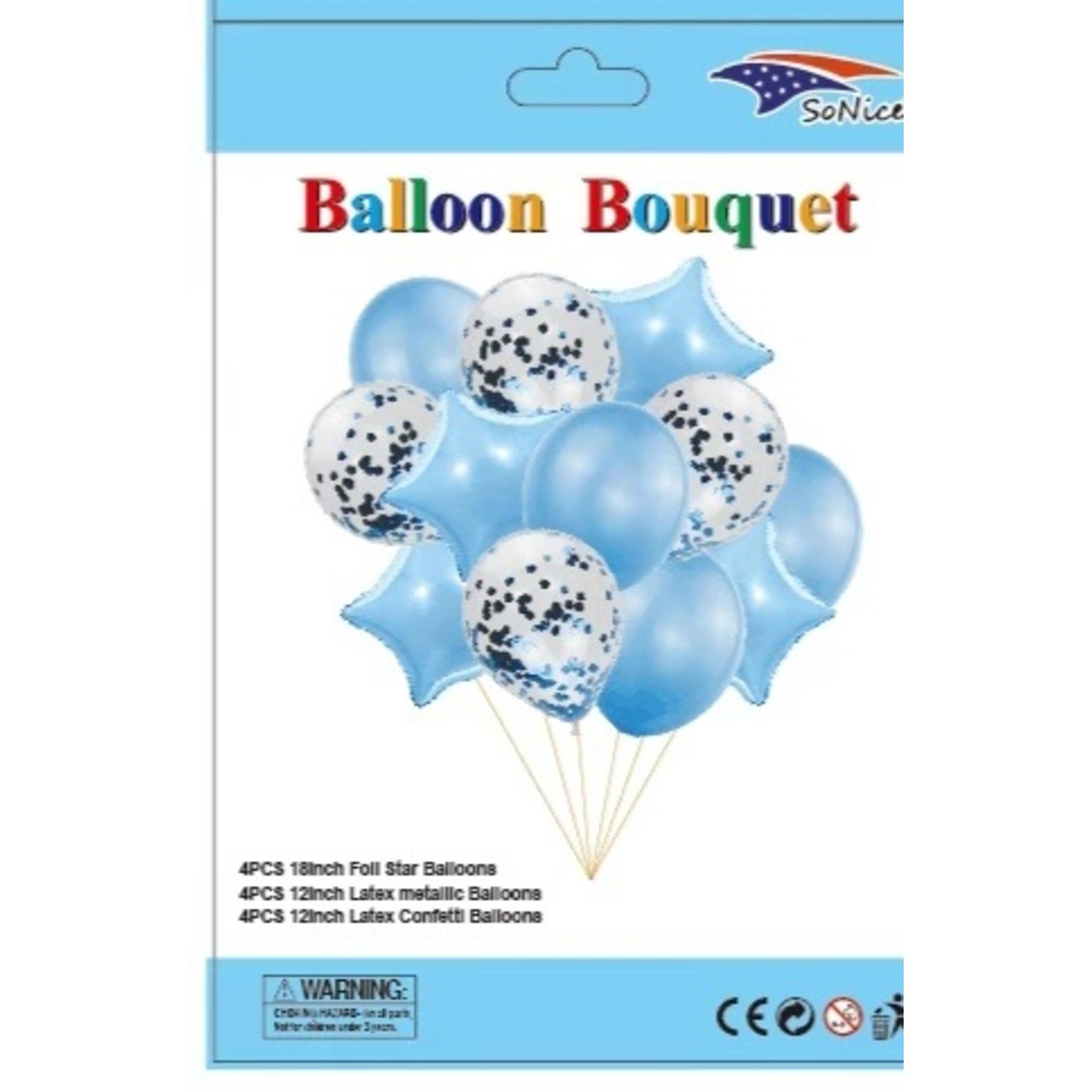 Light Blue Balloon Bouquet