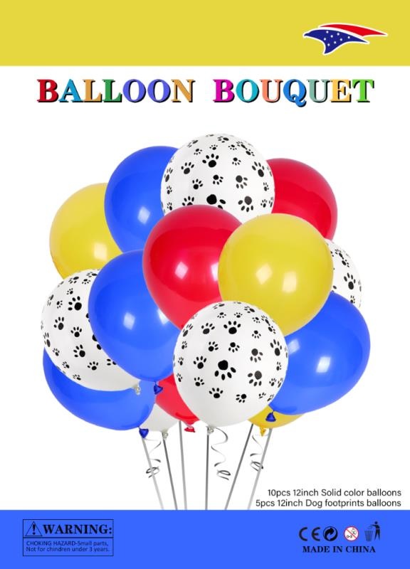  Paw Party Balloons Paw Print Latex Balloons for