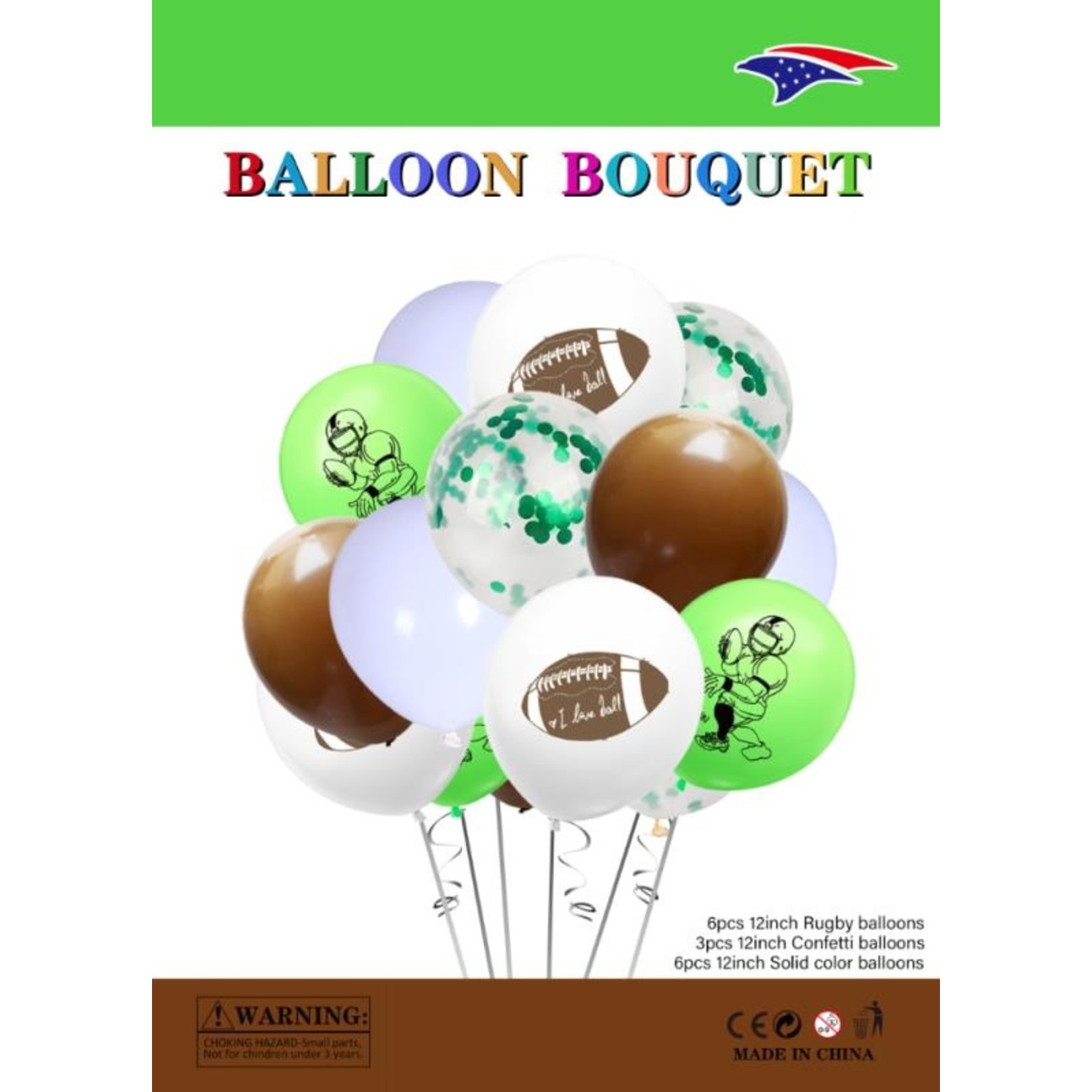 Football Theme Balloon Bouquet